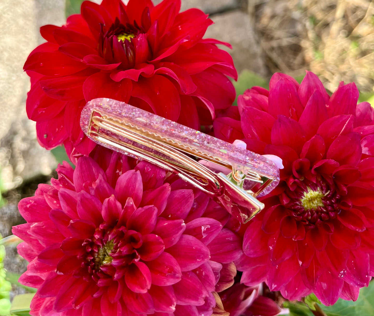 Barrette pour cheveux avec caniche