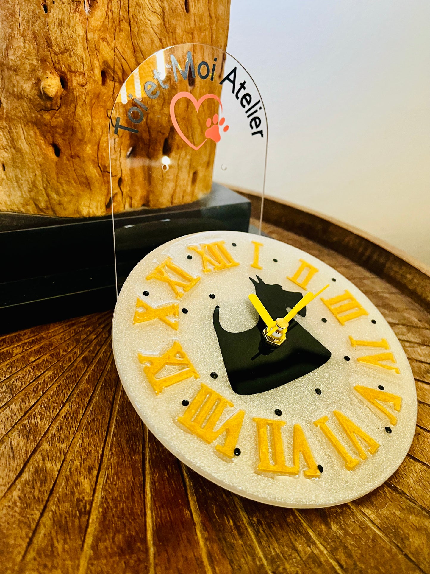 Mini Horloge avec la race de votre choix