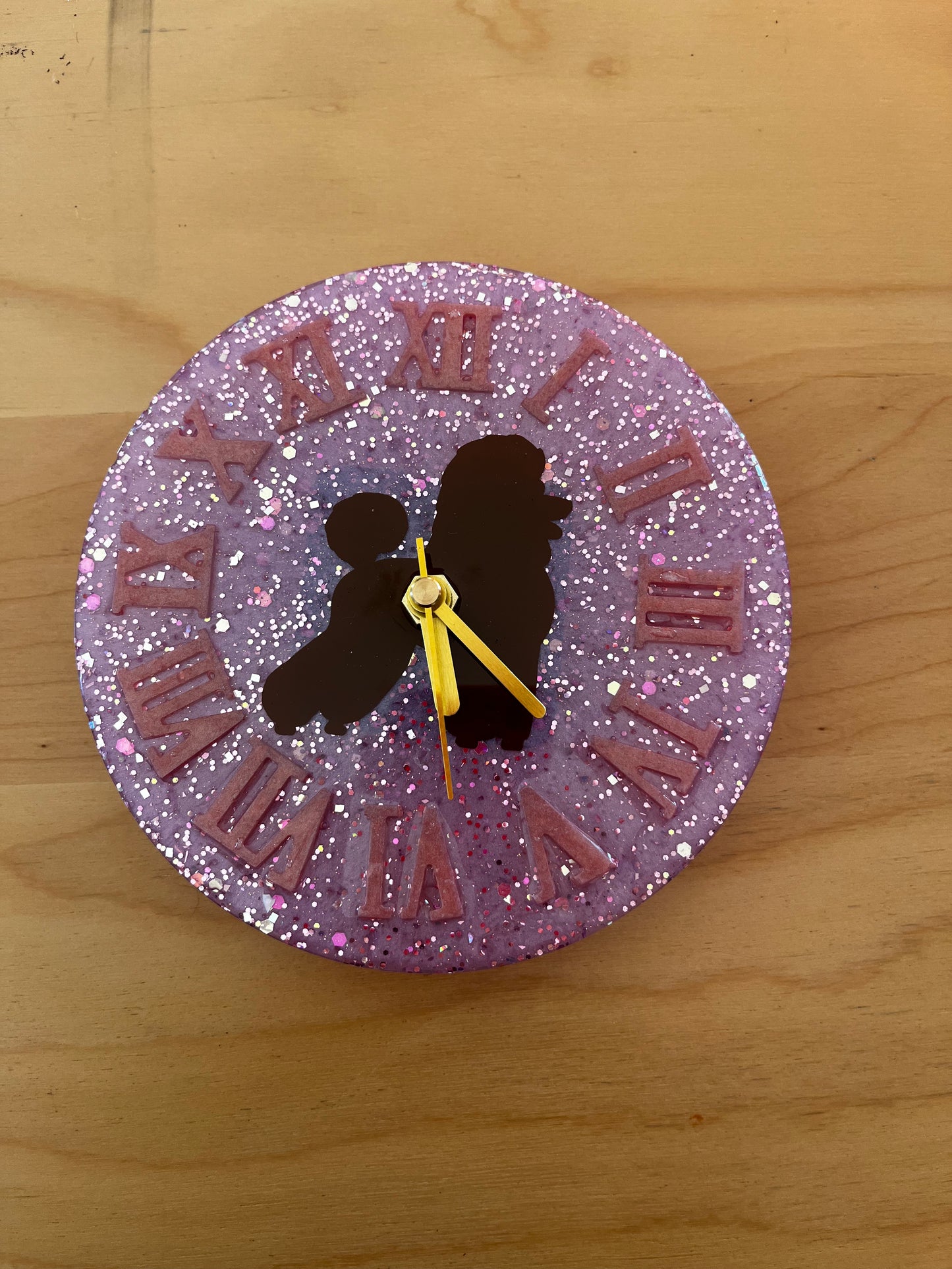 Mini Horloge avec la race de votre choix