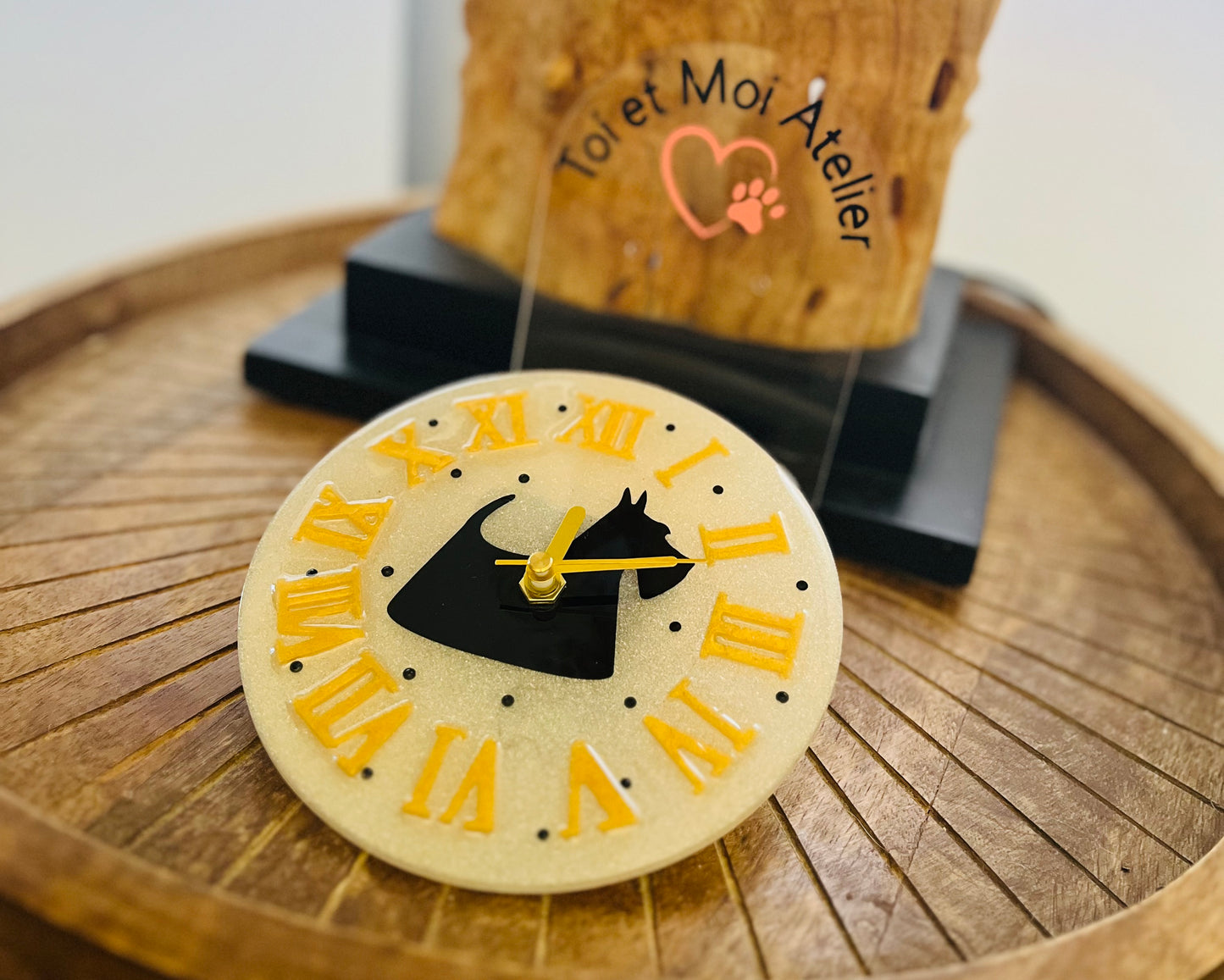 Mini Horloge avec la race de votre choix