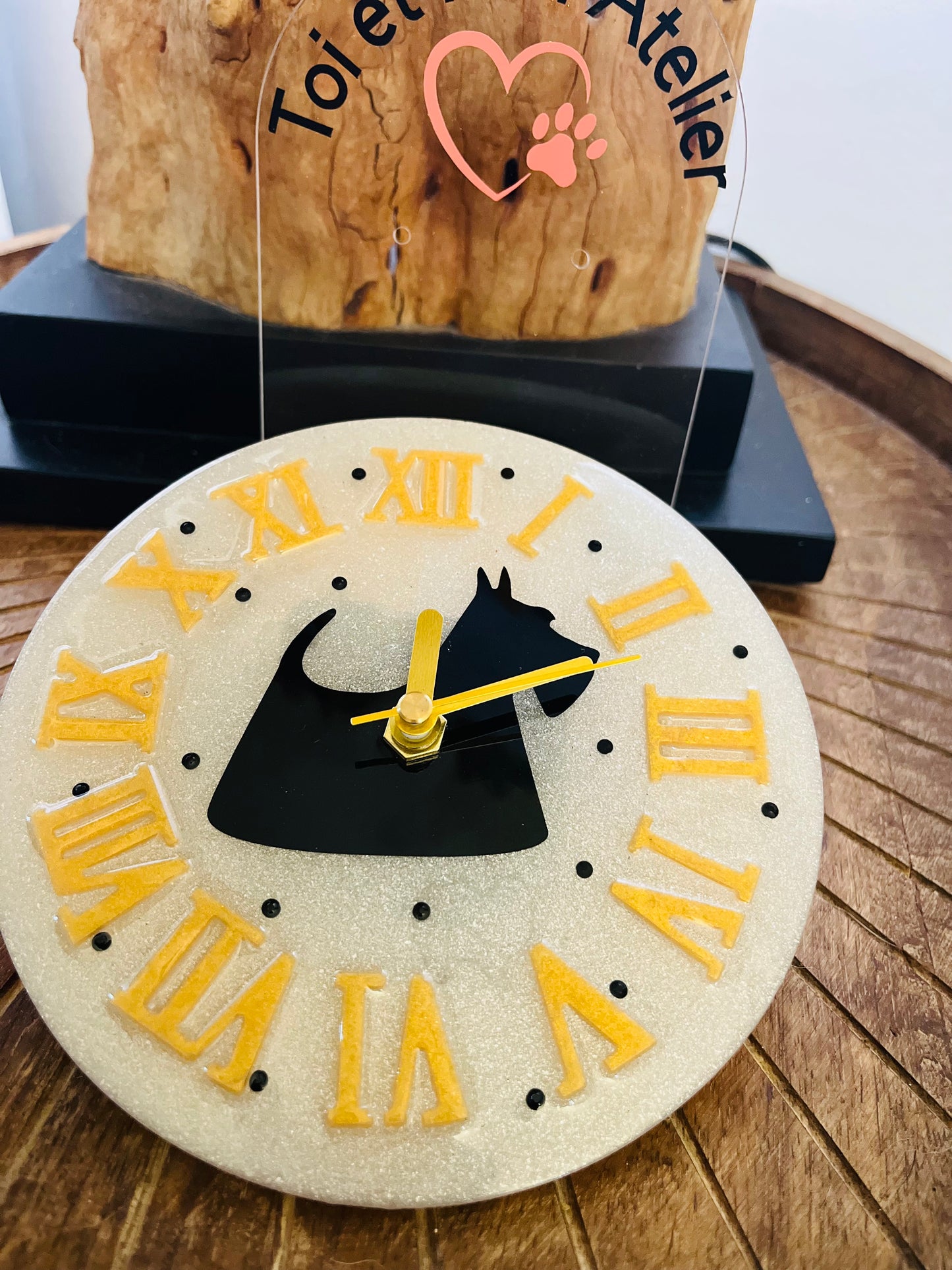 Mini Horloge avec la race de votre choix